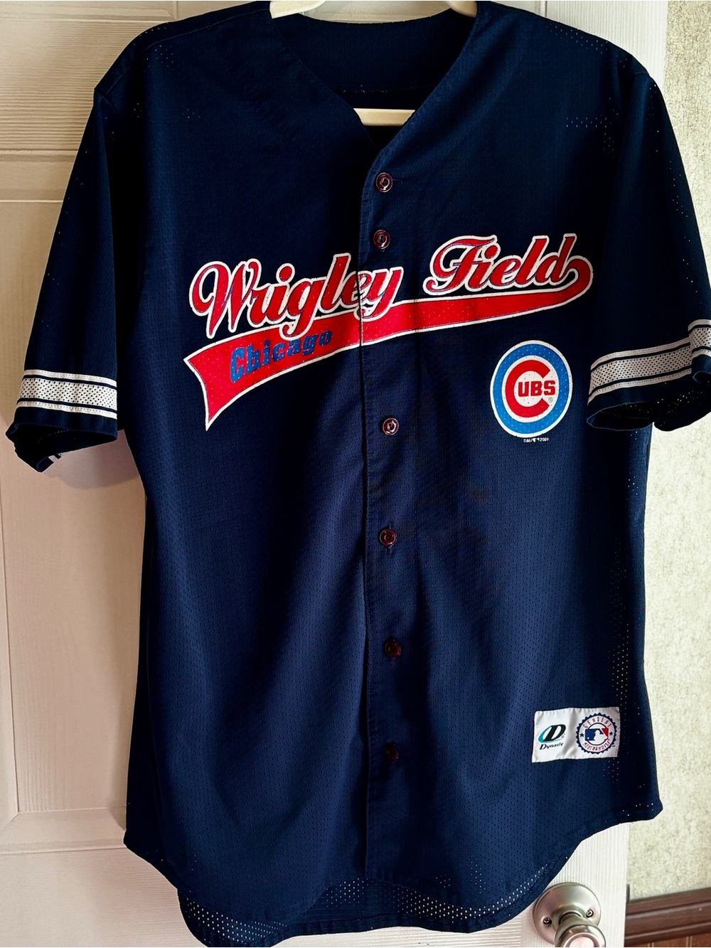 Chicago Cubs Dynasty Mesh Baseball Jersey Navy Blue Y2K Men’s L